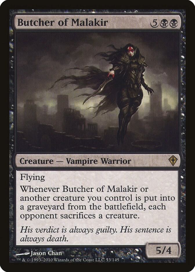 Butcher of Malakir 53 card from Worldwake