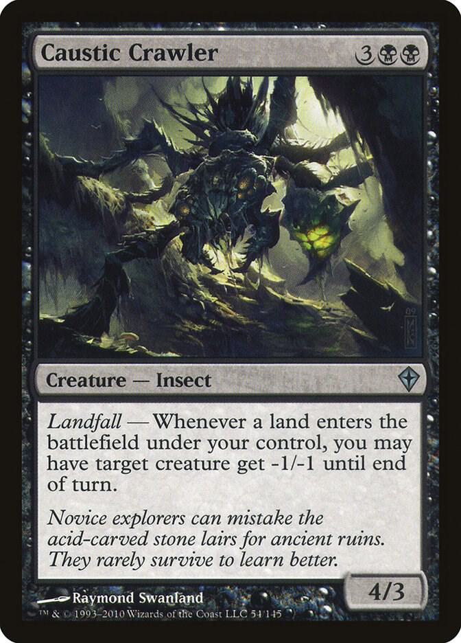 Caustic Crawler 54 card from Worldwake