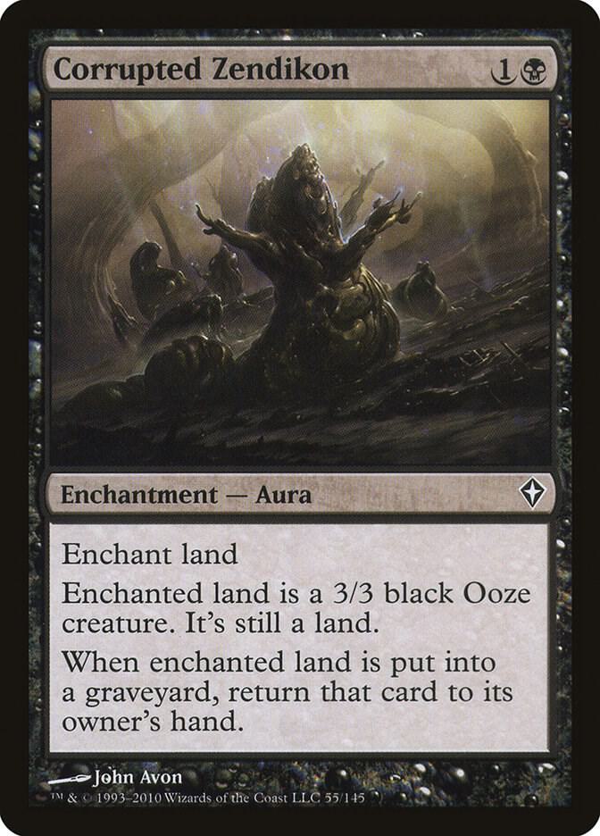 Corrupted Zendikon 55 card from Worldwake