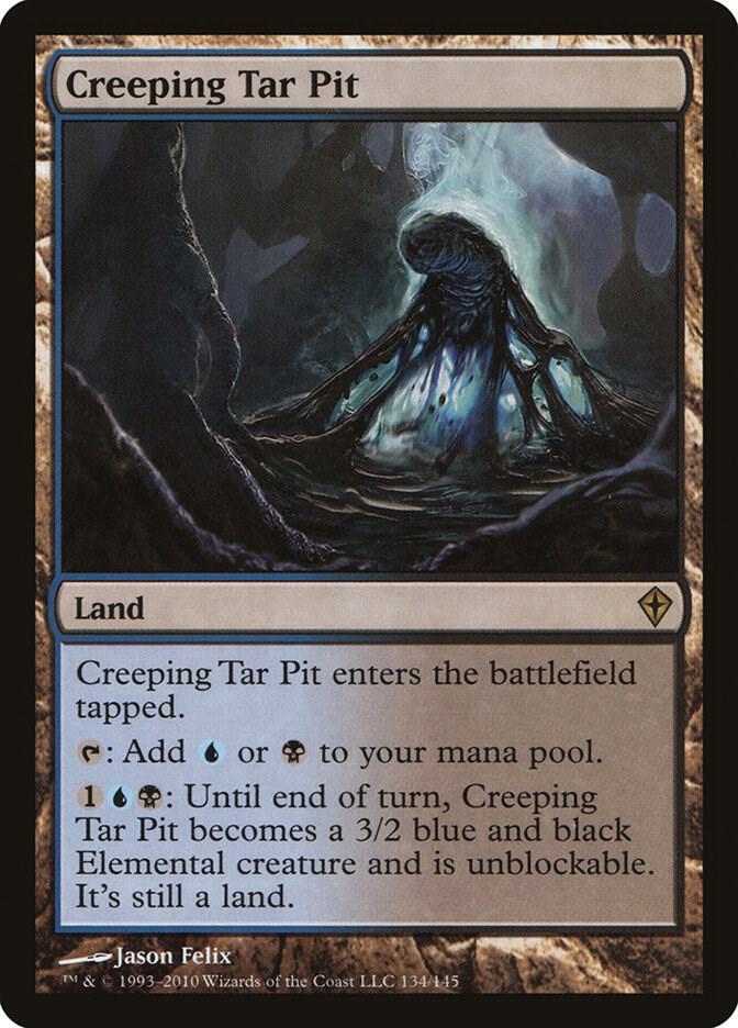 Creeping Tar Pit 134 card from Worldwake