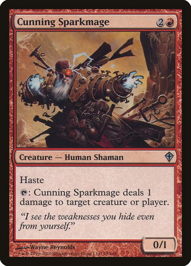 Cunning Sparkmage 79 card from Worldwake