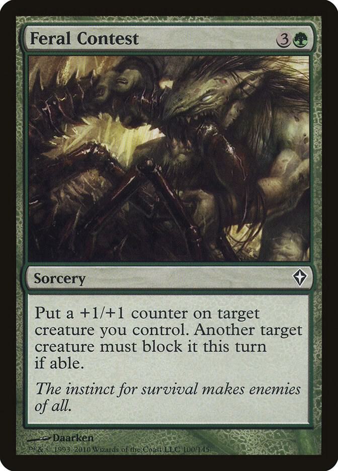 Feral Contest 100 card from Worldwake