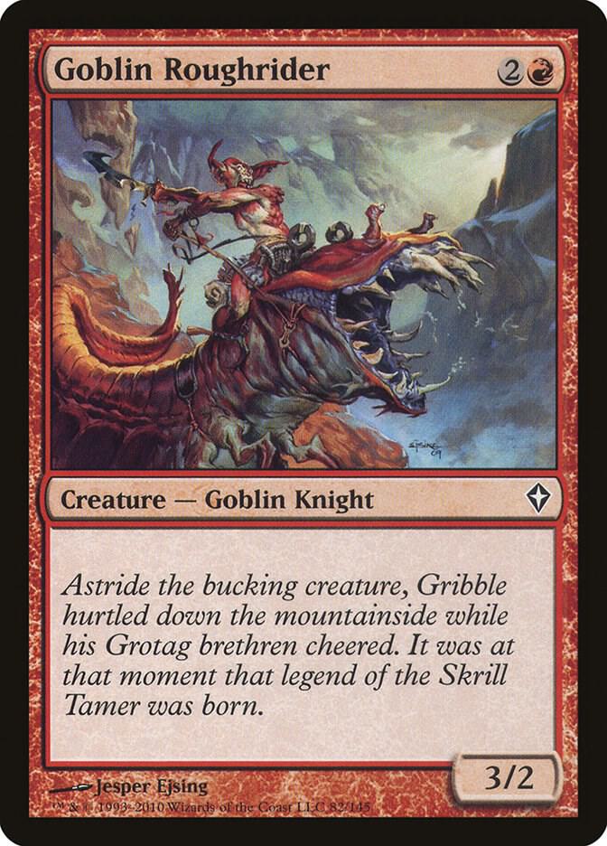 Goblin Roughrider 82 card from Worldwake