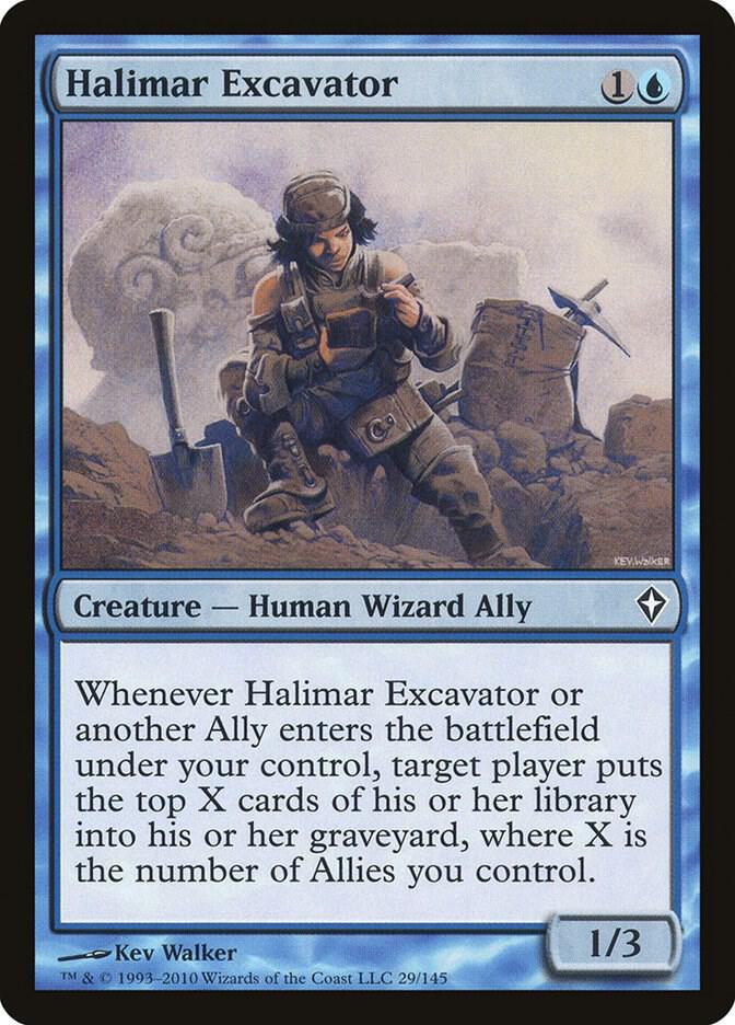 Halimar Excavator 29 card from Worldwake