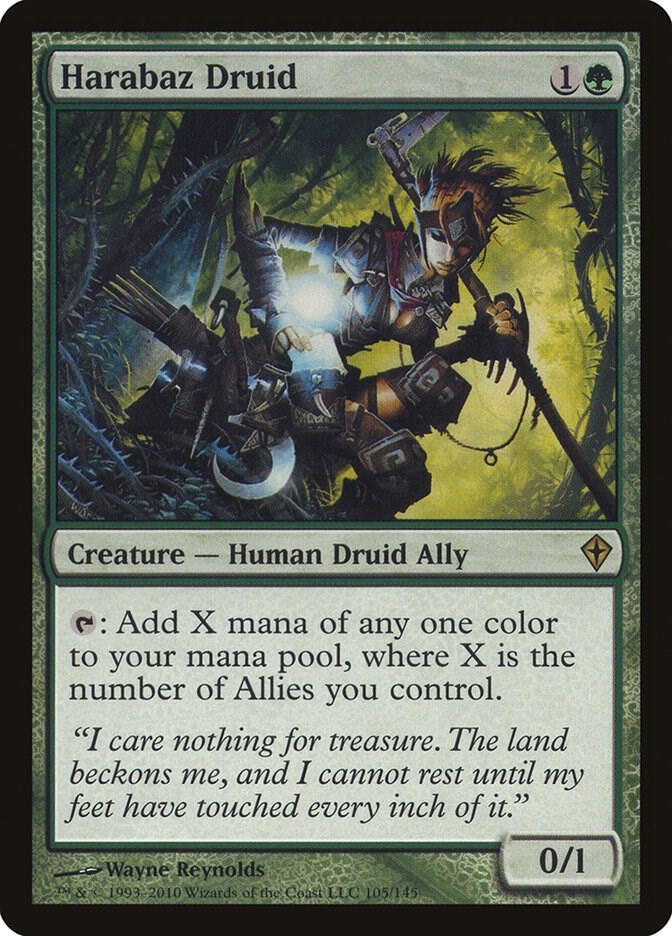 Harabaz Druid 105 card from Worldwake