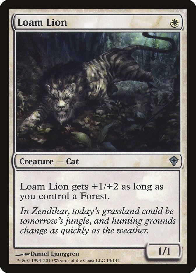 Loam Lion 13 card from Worldwake
