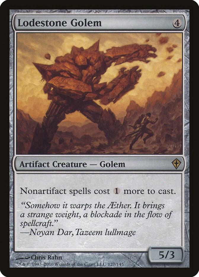 Lodestone Golem 127 card from Worldwake