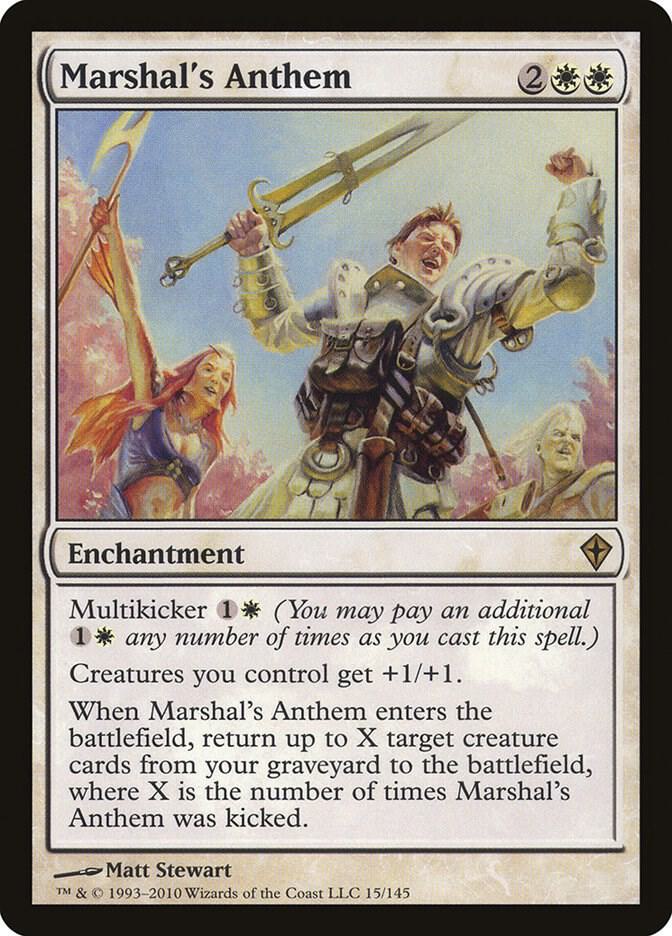 Marshal's Anthem 15 card from Worldwake