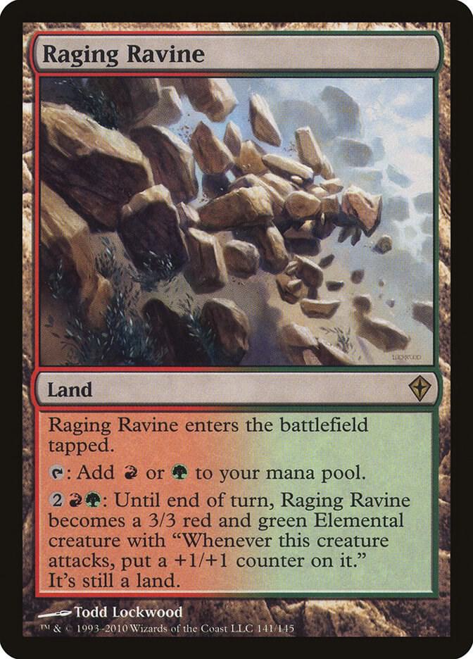 Raging Ravine 141 card from Worldwake