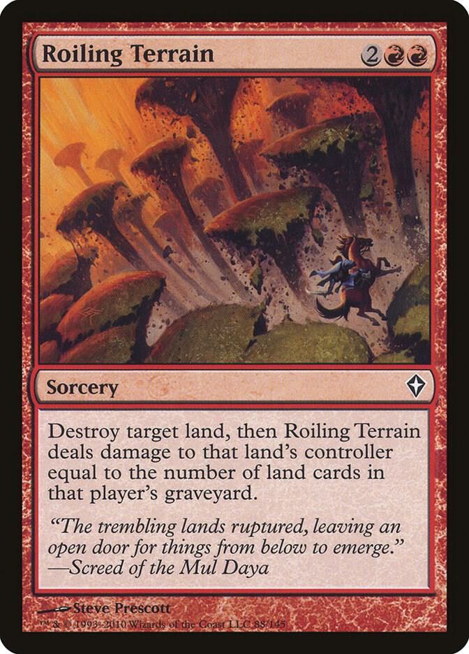 Roiling Terrain 88 card from Worldwake