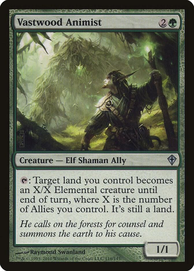 Vastwood Animist 116 card from Worldwake