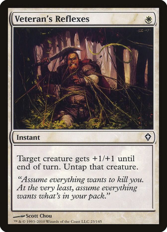 Veteran's Reflexes 23 card from Worldwake