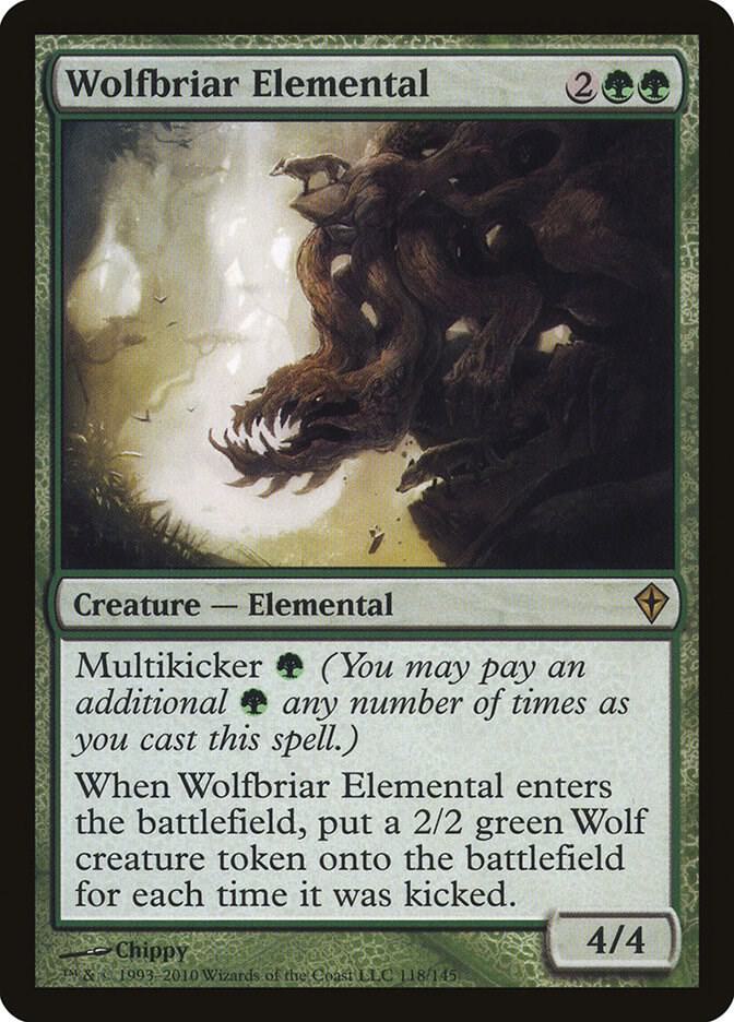 Wolfbriar Elemental 118 card from Worldwake