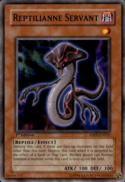 Reptilianne Servant ABPF-EN015 card from Absolute Powerforce