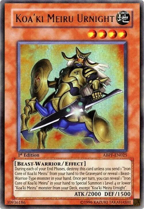 Koa'ki Meiru Urnight ABPF-EN025 card from Absolute Powerforce