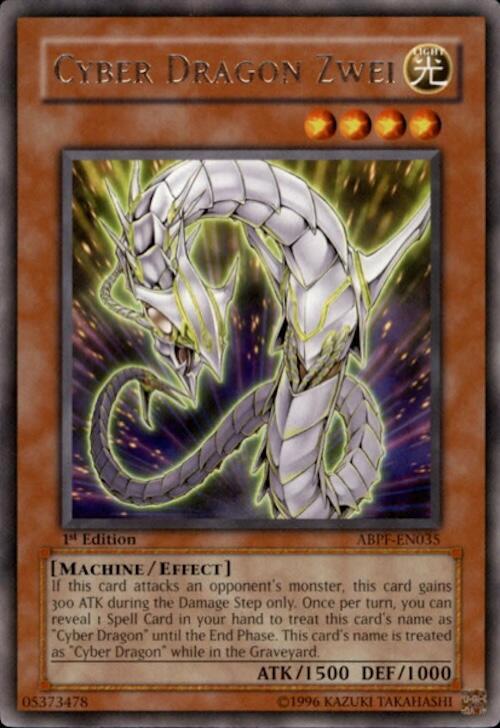 Cyber Dragon Zwei ABPF-EN035 card from Absolute Powerforce