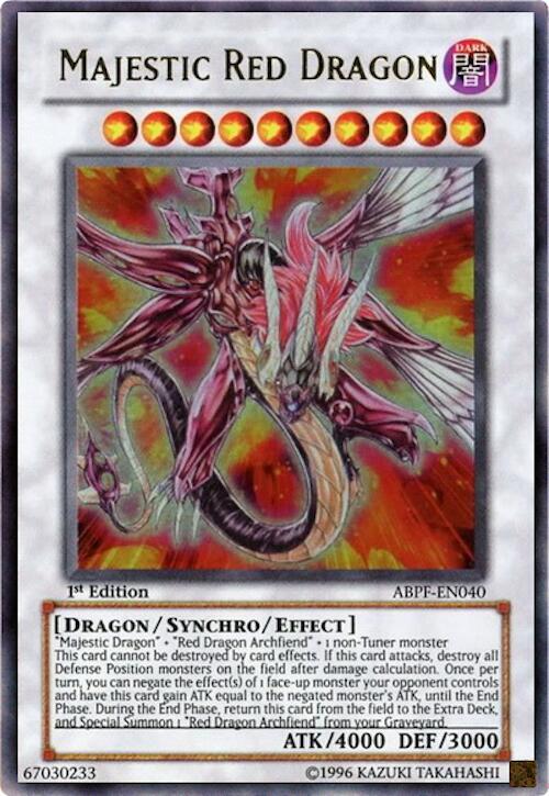 Majestic Red Dragon ABPF-EN040 card from Absolute Powerforce