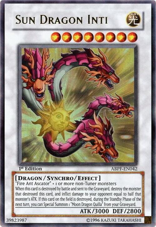 Sun Dragon Inti ABPF-EN042 card from Absolute Powerforce