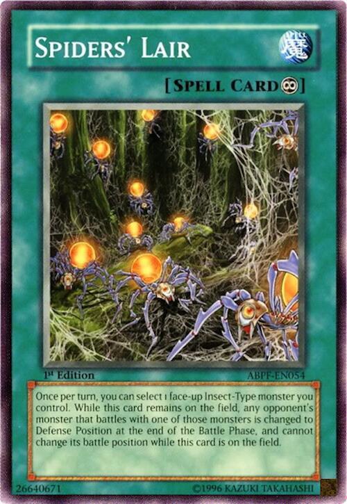 Spiders' Lair ABPF-EN054 card from Absolute Powerforce