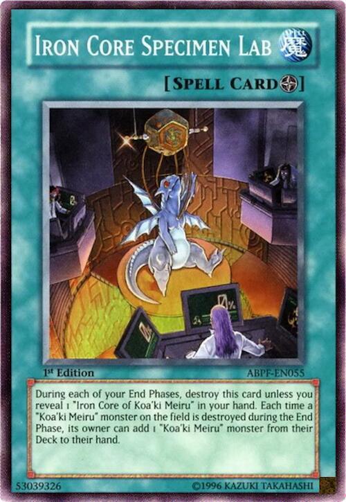 Iron Core Specimen Lab ABPF-EN055 card from Absolute Powerforce