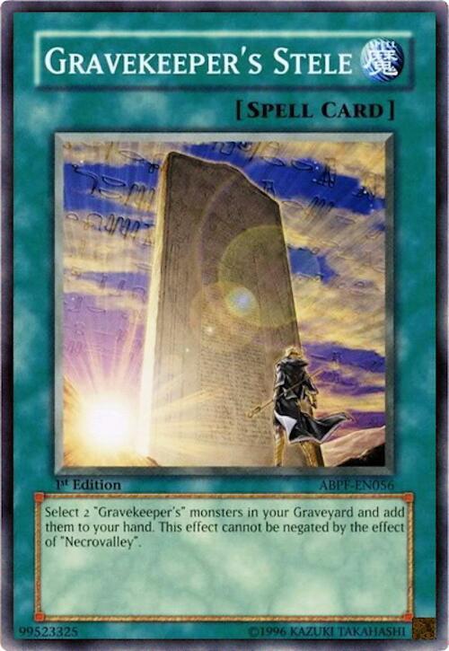 Gravekeeper's Stele ABPF-EN056 card from Absolute Powerforce