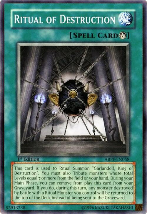 Ritual of Destruction ABPF-EN058 card from Absolute Powerforce