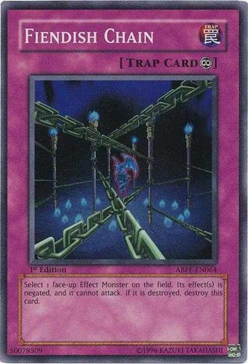 Fiendish Chain ABPF-EN064 card from Absolute Powerforce