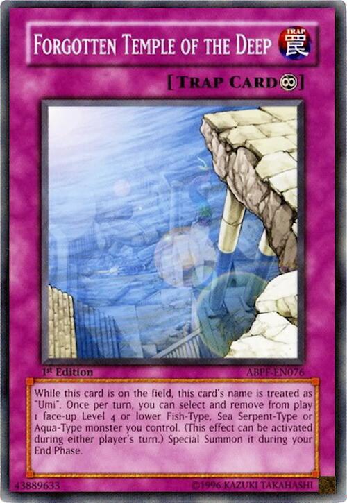 Forgotten Temple of the Deep ABPF-EN076 card from Absolute Powerforce