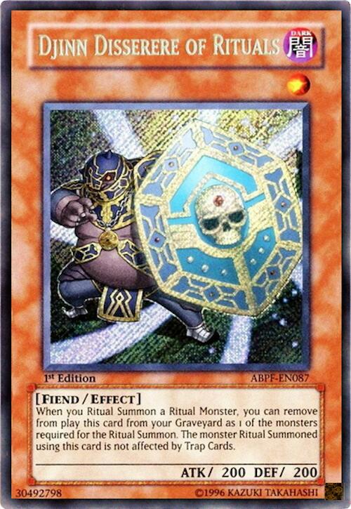 Djinn Disserere of Rituals ABPF-EN087 card from Absolute Powerforce