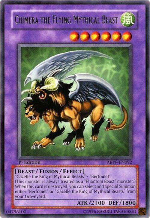 Chimera the Flying Mythical Beast ABPF-EN092 card from Absolute Powerforce