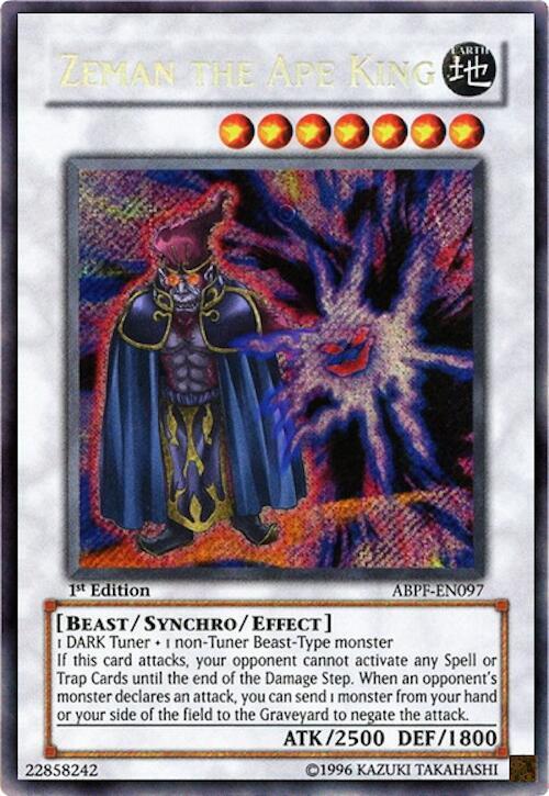 Zeman the Ape King ABPF-EN097 card from Absolute Powerforce