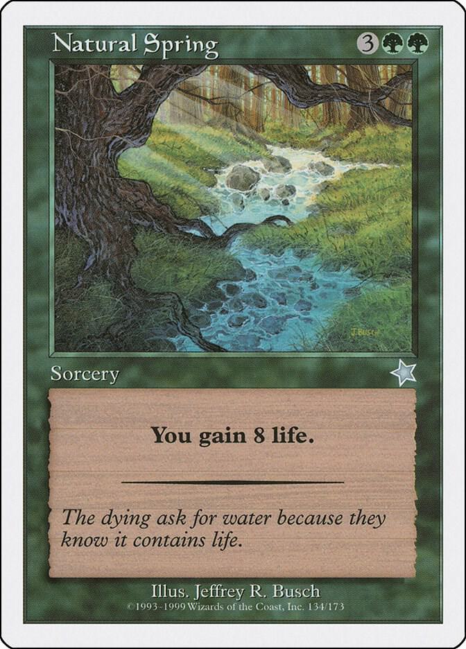 Natural Spring 134 card from Starter 1999