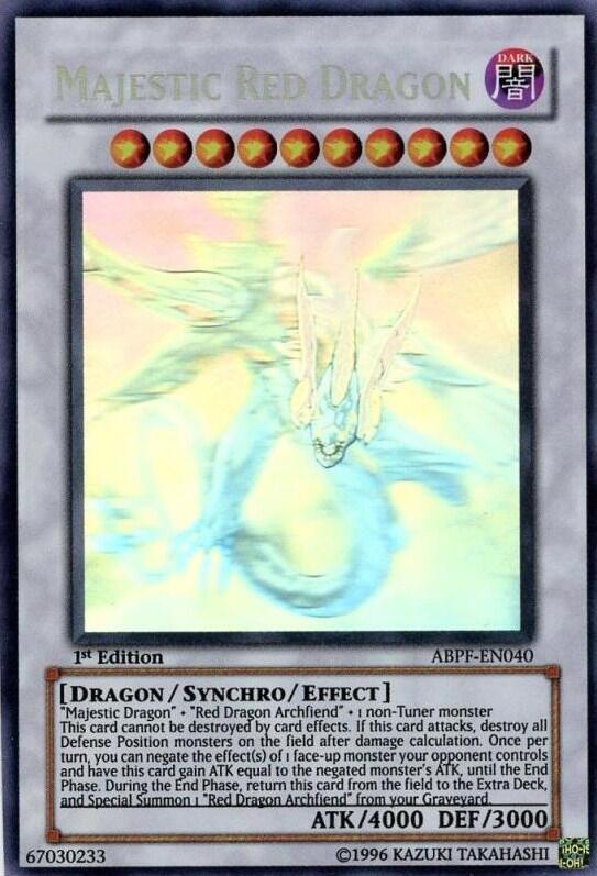 Majestic Red Dragon (Ghost Rare) ABPF-EN040 card from Absolute Powerforce