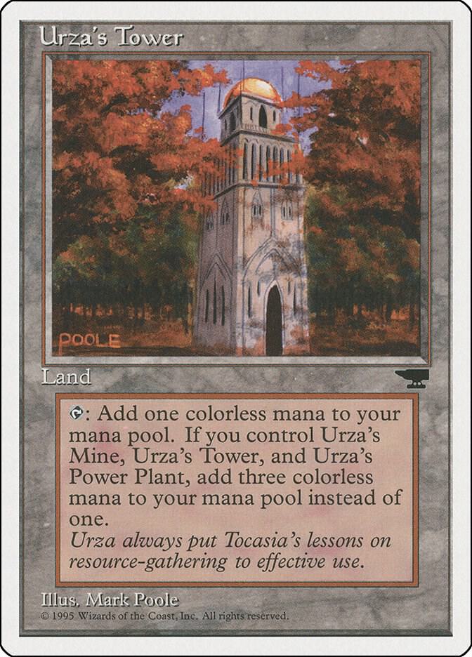 Urza's Tower (Forest) card from Chronicles