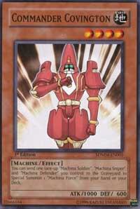 Commander Covington SDMM-EN005 card from Structure Deck: Machina Mayhem