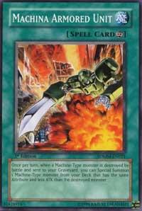 Machina Armored Unit SDMM-EN021 card from Structure Deck: Machina Mayhem