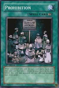 Prohibition SDMM-EN022 card from Structure Deck: Machina Mayhem