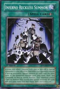 Inferno Reckless Summon SDMM-EN027 card from Structure Deck: Machina Mayhem