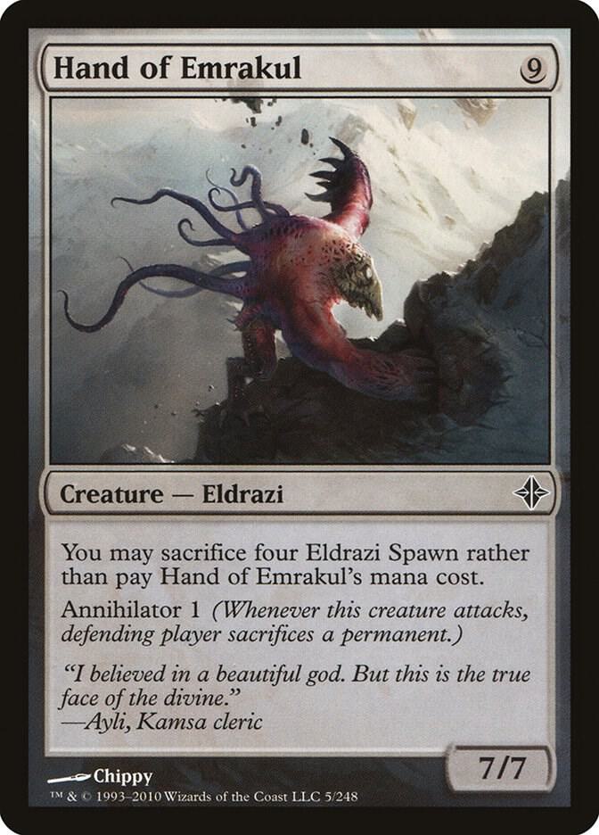 Hand of Emrakul 5 card from Rise of the Eldrazi
