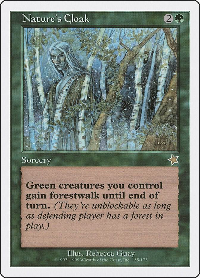 Nature's Cloak 135 card from Starter 1999
