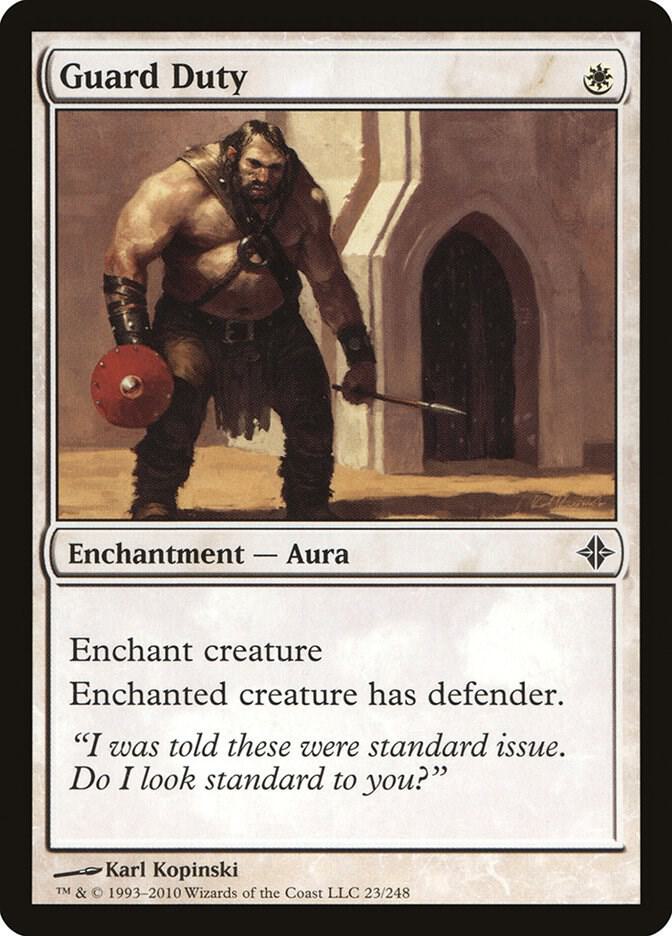 Guard Duty 23 card from Rise of the Eldrazi
