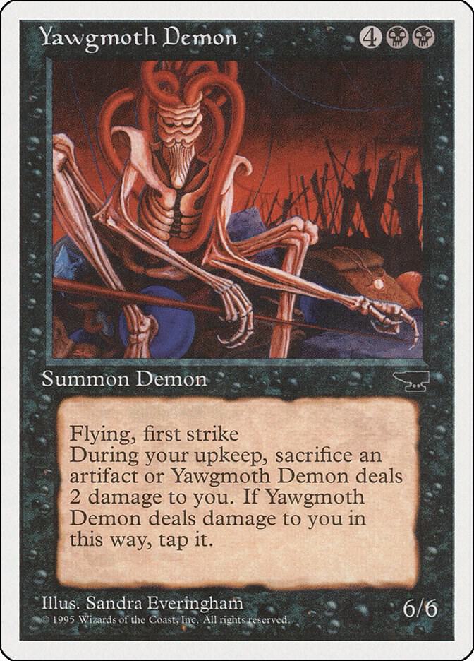 Yawgmoth Demon card from Chronicles