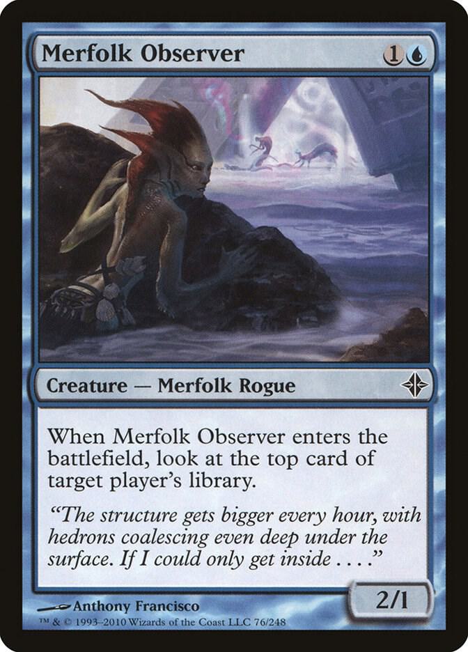 Merfolk Observer 76 card from Rise of the Eldrazi