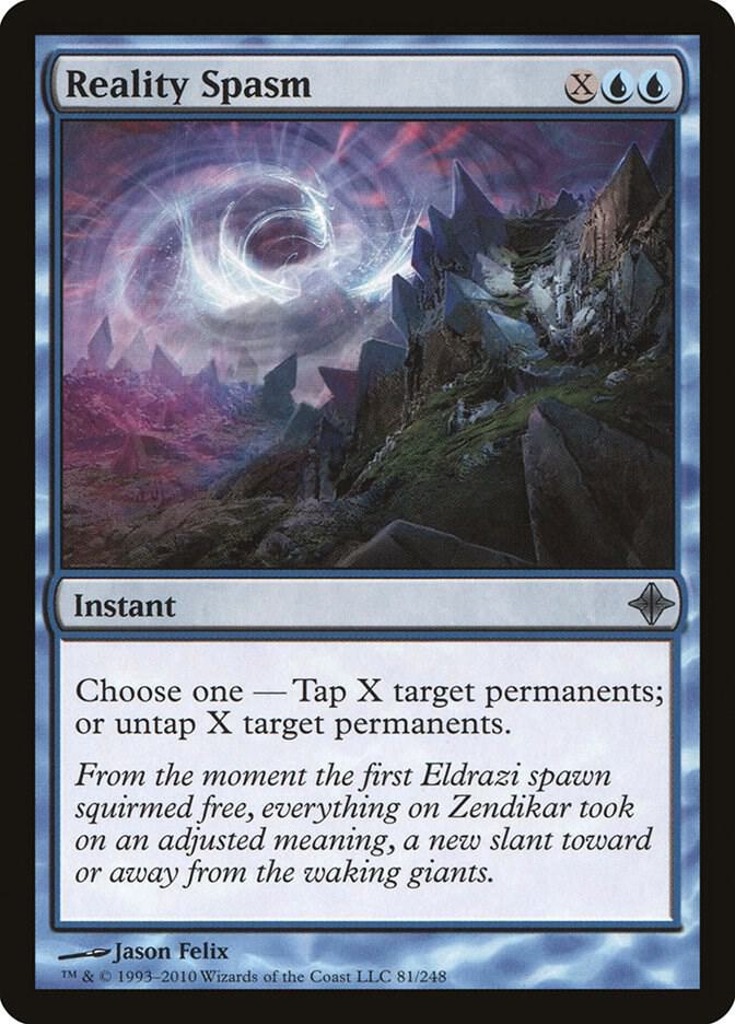 Reality Spasm 81 card from Rise of the Eldrazi