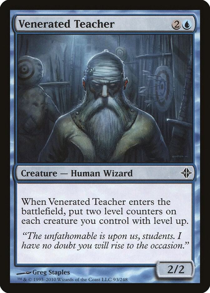 Venerated Teacher 93 card from Rise of the Eldrazi