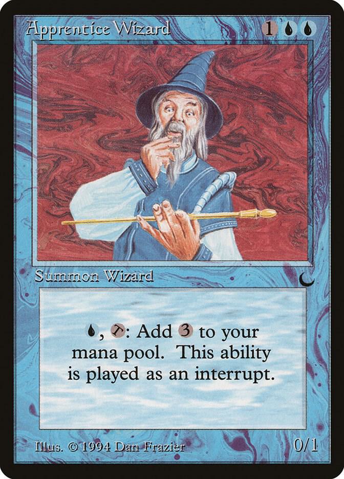 Apprentice Wizard card from The Dark
