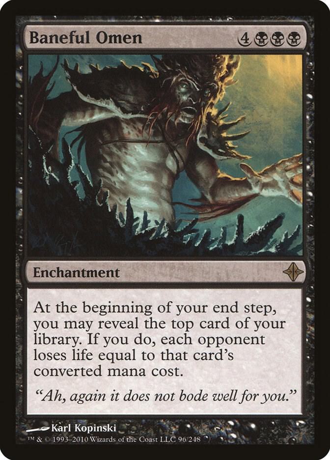 Baneful Omen 96 card from Rise of the Eldrazi