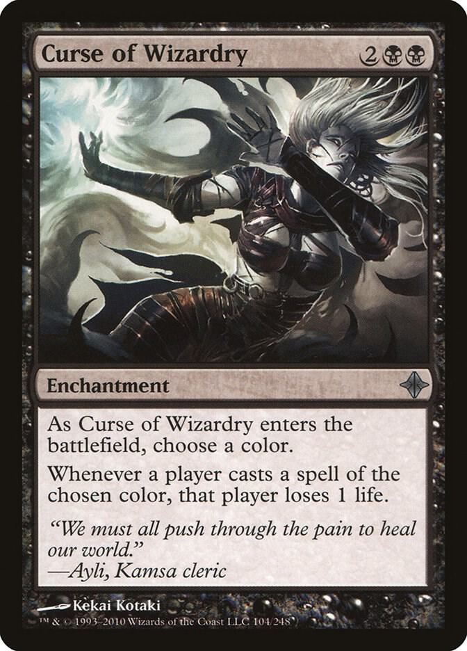 Curse of Wizardry 104 card from Rise of the Eldrazi