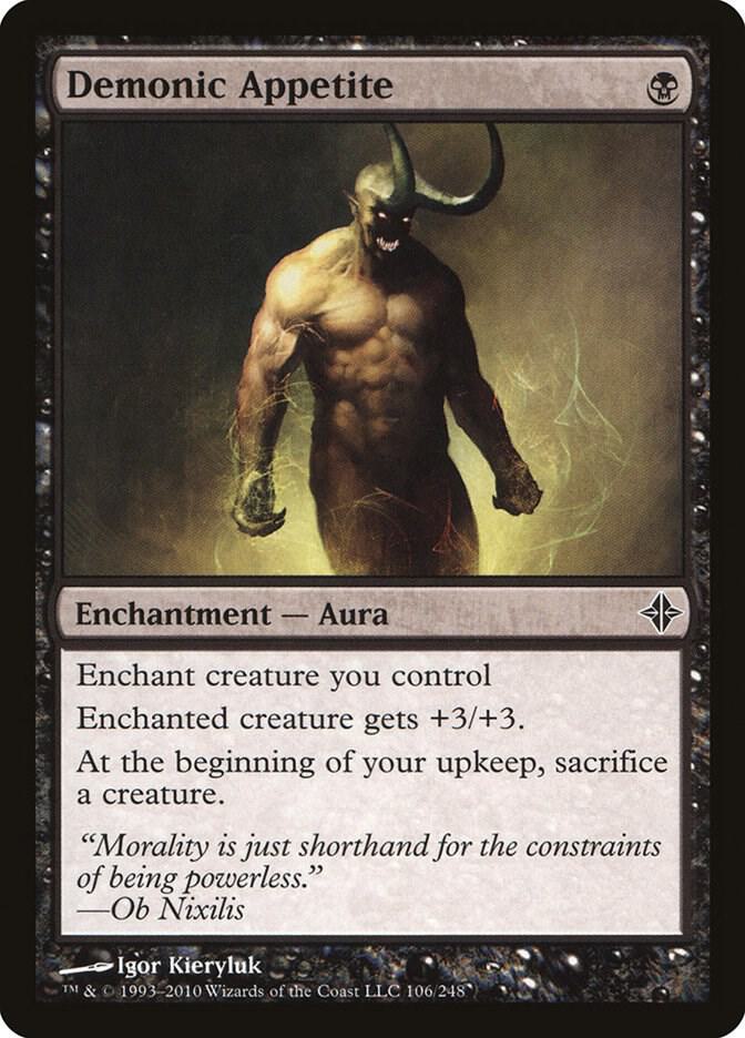 Demonic Appetite 106 card from Rise of the Eldrazi