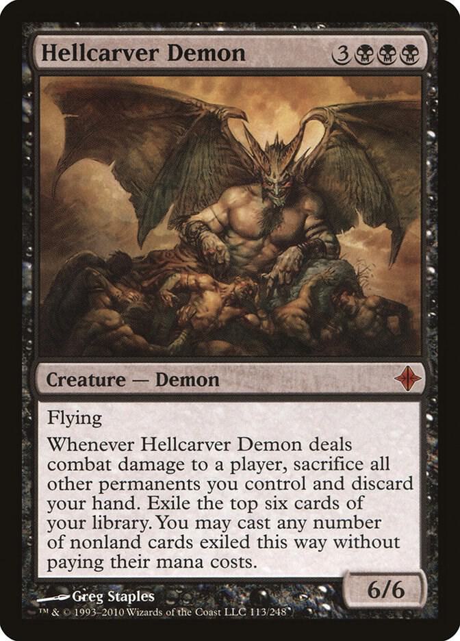 Hellcarver Demon 113 card from Rise of the Eldrazi